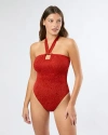 Onia Poppy One Piece In Dark Red