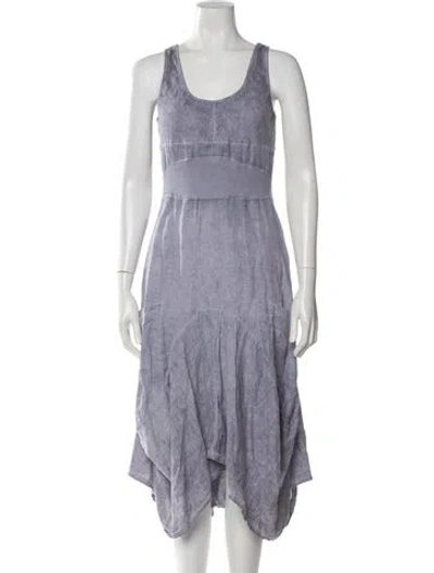 Pre-owned Onia Printed Midi Length Dress In Purple