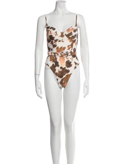 Pre-owned Onia Printed One-piece