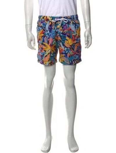 Pre-owned Onia Printed Swim Trunks In Multi
