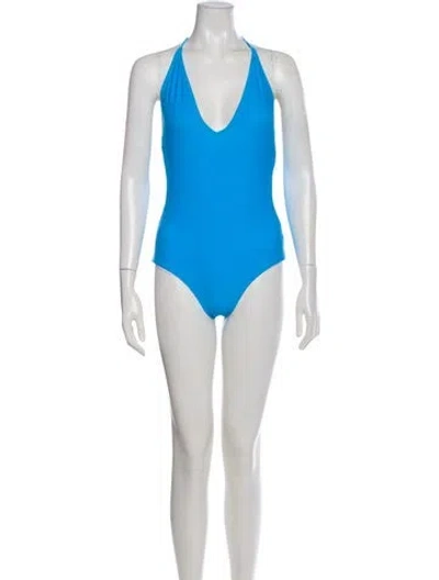 Pre-owned Onia Rachel One-piece In Blue