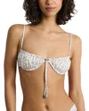 Onia Rose Bikini Top In White