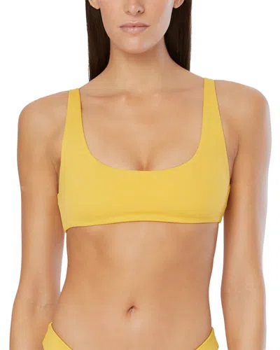 Onia Scoop Bikini Top In Yellow