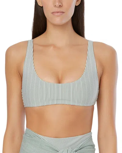 Onia Scoop Bikini Top In Grey