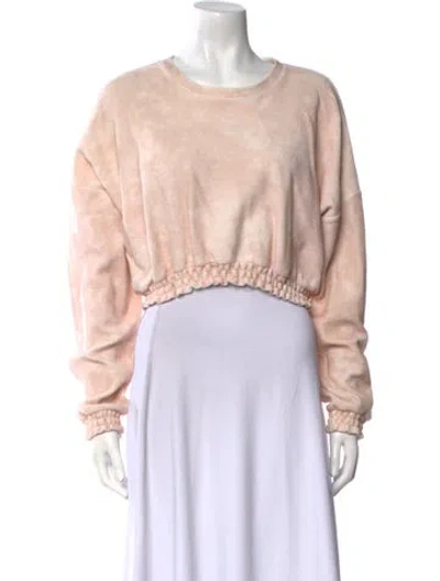 Pre-owned Onia Scoop Neck Sweater In Pink