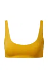 Onia Scooped Bikini Top In Yellow