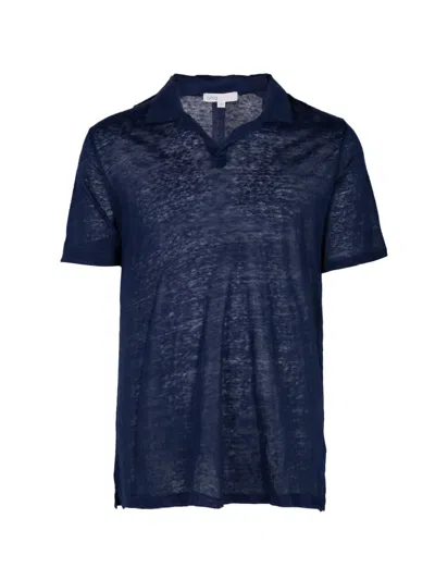 Onia Shaun Linen T-shirt In Blue