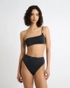 Onia Shimmer Alaia Bikini Top In Black