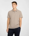 Onia Short Sleeve Pique Polo In Neutral