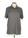 Onia Short Sleeve Polo Shirt In Gray