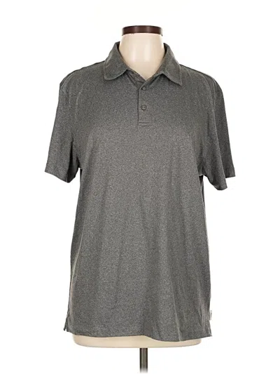 Onia Short Sleeve Polo Shirt In Gray