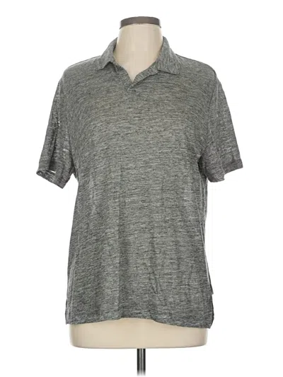 Pre-owned Onia Short Sleeve Polo Shirt In Gray