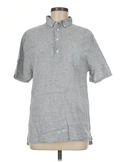 Pre-owned Onia Short Sleeve Polo Shirt In Gray