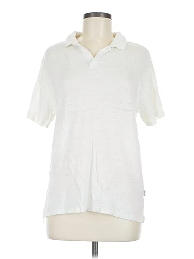 Pre-owned Onia Short Sleeve Polo Shirt In White