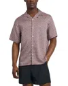 Onia Short Sleeve Printed Camp Shirt In Picante Multi