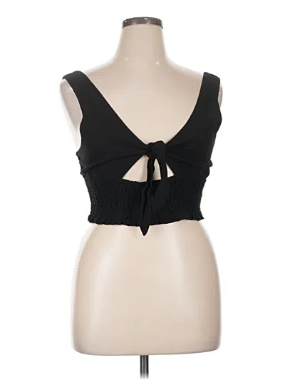 Pre-owned Onia Sleeveless Top Black Sweetheart Neckline Tops
