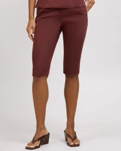 Onia Slim Fit Capri Pant In Burgundy