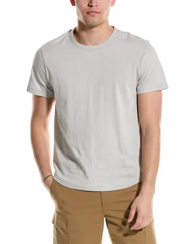 Onia Slub Scallop T-shirt In Grey