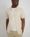 Onia Slub Short Sleeve Button-up Shirt In Neutral