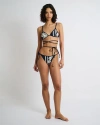 Onia Soleil Bikini Top In Deep Navy/egret
