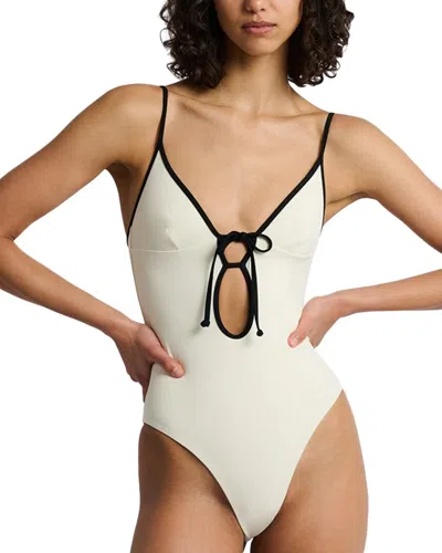 Onia Soleil One Piece Swimsuit In Egret/black, Women's At Urban Outfitters
