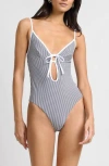 Onia Soleil One-piece Swimsuit In Blue