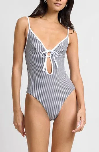 Onia Soleil One-piece Swimsuit In Blue