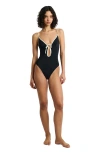 Onia Soleil One-piece Swimsuit In Black