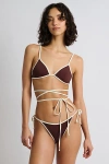 Onia Soleil Bikini Top In Rum/egret