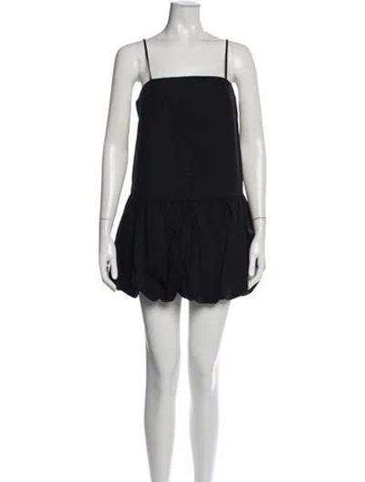 Pre-owned Onia Square Neckline Mini Dress W/ Tags In Black