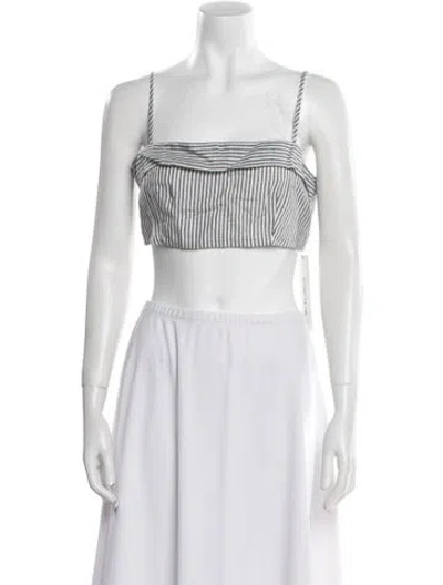 Pre-owned Onia Square Neckline Sleeveless Crop Top W/ Tags In Multi