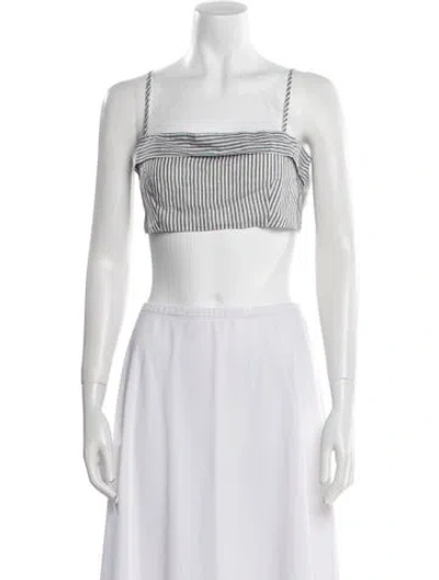 Pre-owned Onia Square Neckline Sleeveless Crop Top W/ Tags In Multi