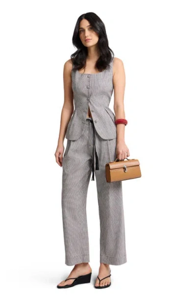 Onia Straight Leg Pant In Gray