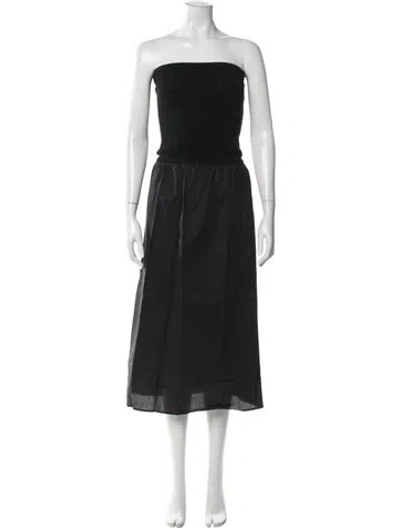 Pre-owned Onia Strapless Midi Length Dress W/ Tags In Gray
