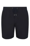 Onia Stretch Linen Blend Pull-on Shorts In Blue