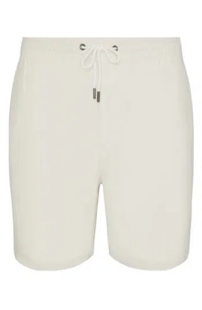 Onia Stretch Linen Blend Pull-on Shorts In Neutral