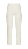 Onia Stretch Linen Cargo Jogger In White