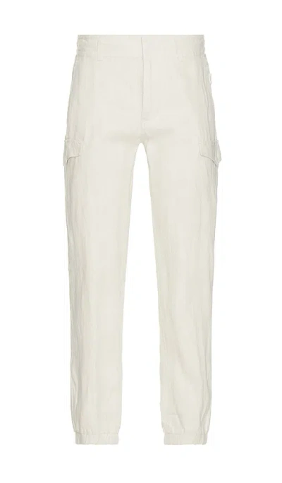 Onia Stretch Linen Cargo Jogger In White