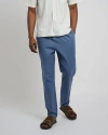 Onia Stretch Linen Pull-on Pant In Blue