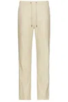 Onia Stretch Linen Pull-on Pant In Gold