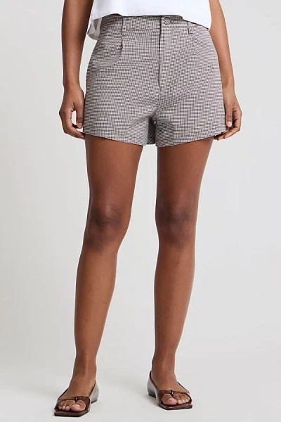 Onia Stretch Linen Short In Brown/white, Women's At Urban Outfitters In Multi