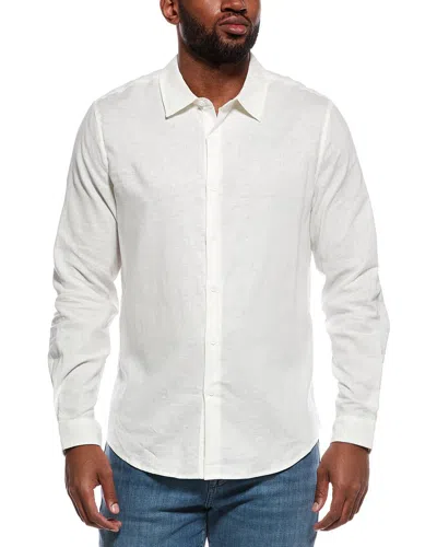 Onia Stretch Linen-blend Shirt In White