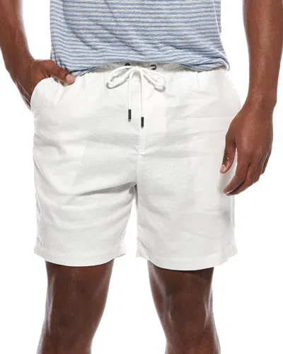 Onia Stretch Linen-blend Short In White