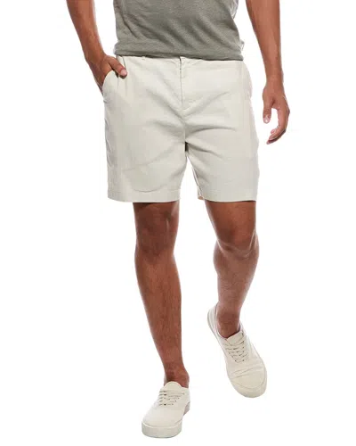 Onia Stretch Linen-blend Short In Neutral