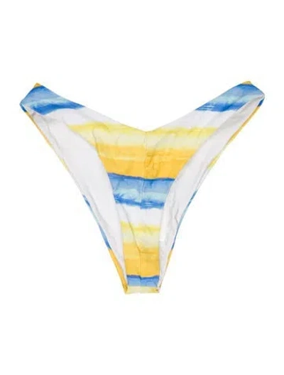 Pre-owned Onia Striped Bottoms In White