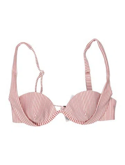 Pre-owned Onia Striped Top W/ Tags In Pink