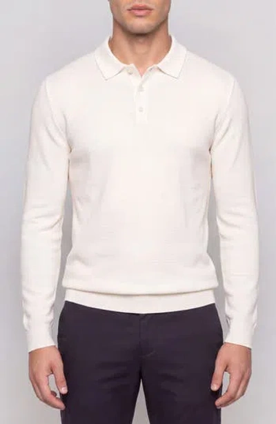 Onia Sullivan Long Sleeve Cotton Polo In Animal Print