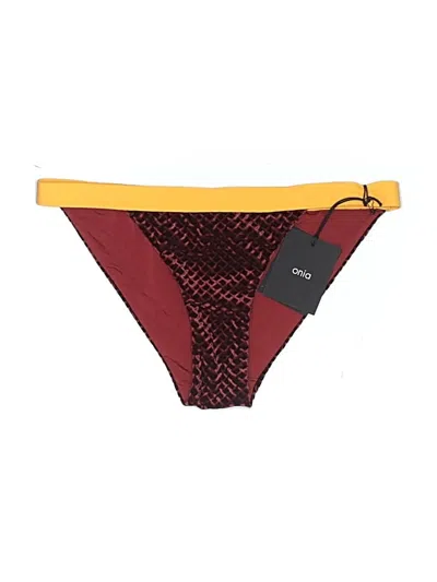 Pre-owned Onia Swimsuit Bottoms In Burgundy
