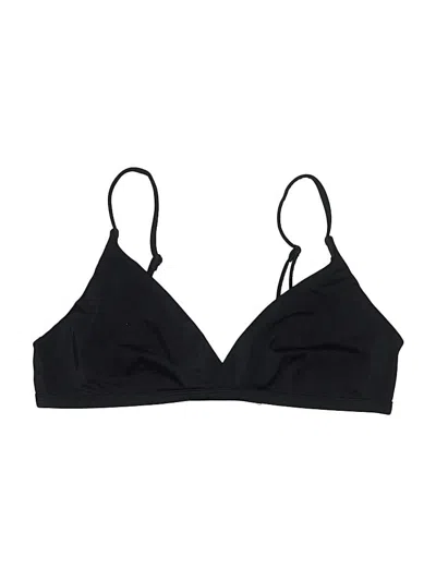 Onia Swimsuit Top Black Solid Pattern Swimwear