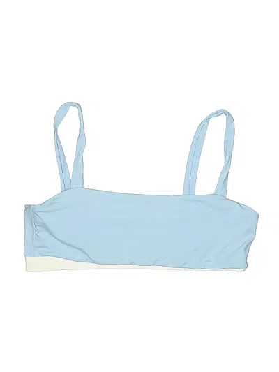Pre-owned Onia Swimsuit Top Blue Swimwear